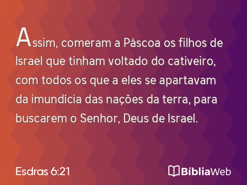 Esdras 6:21 em imagem para compartilhar