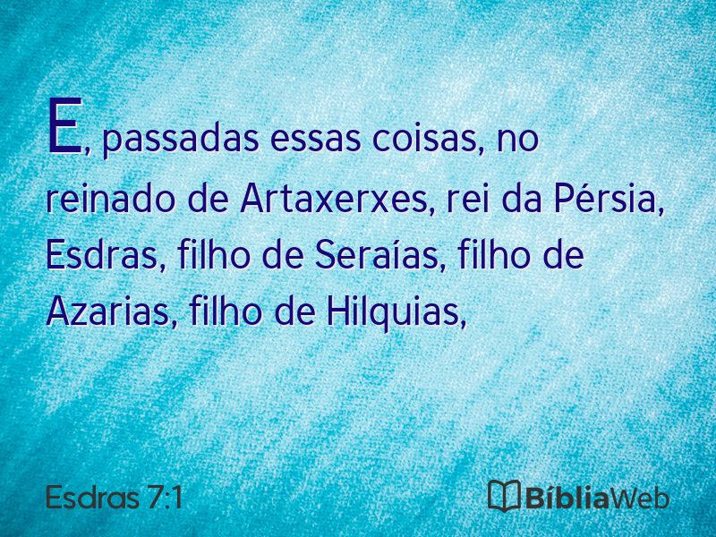Esdras 7:1 em imagem para compartilhar