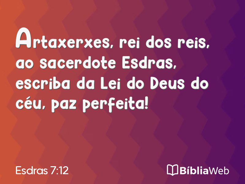 Esdras 7:12 em imagem para compartilhar