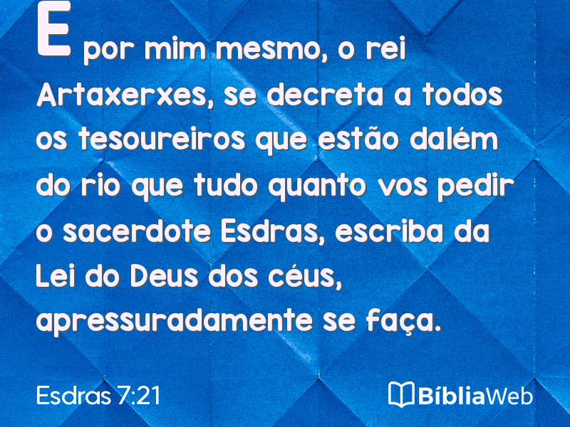 Esdras 7:21 em imagem para compartilhar
