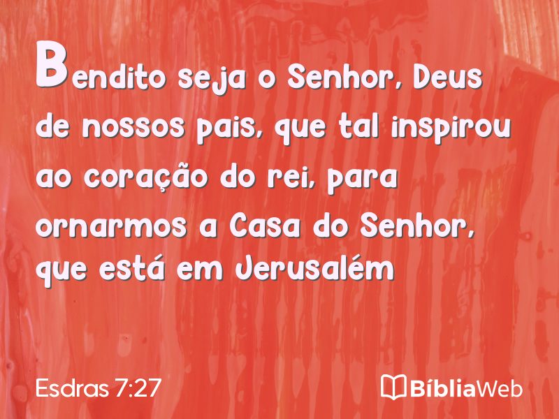 Esdras 7:27 em imagem para compartilhar