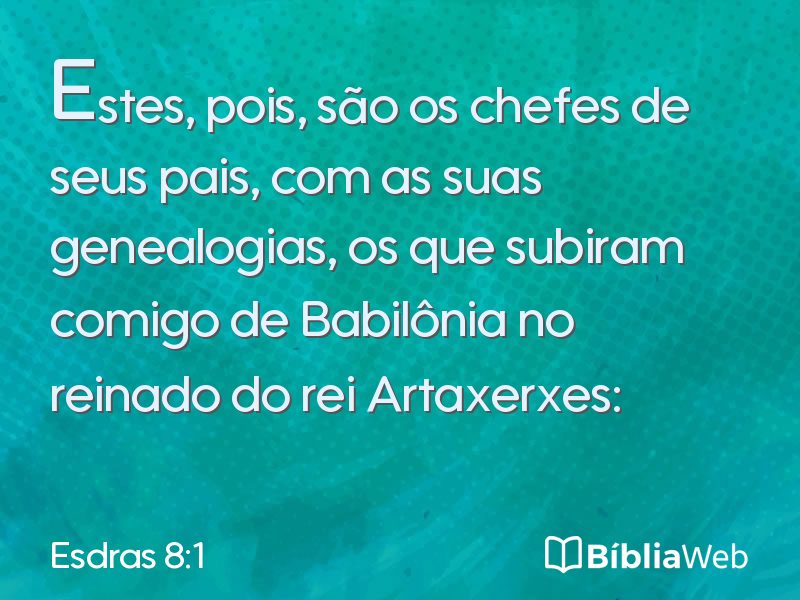 Esdras 8:1 em imagem para compartilhar