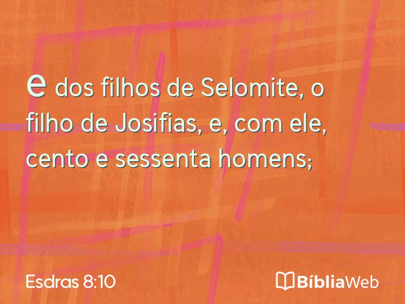 Esdras 8:10 em imagem para compartilhar