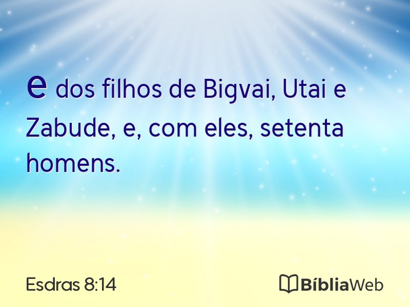 Esdras 8:14 em imagem para compartilhar
