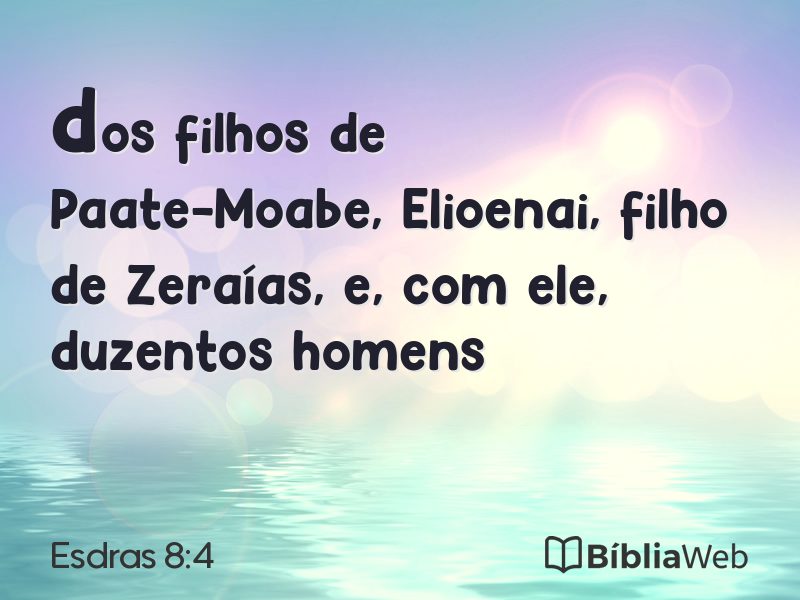 Esdras 8:4 em imagem para compartilhar