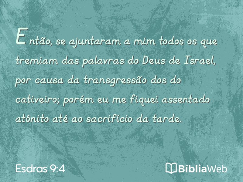 Esdras 9:4 em imagem para compartilhar