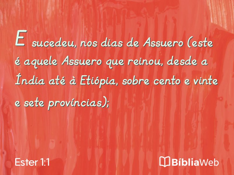 Ester 1:1 em imagem para compartilhar