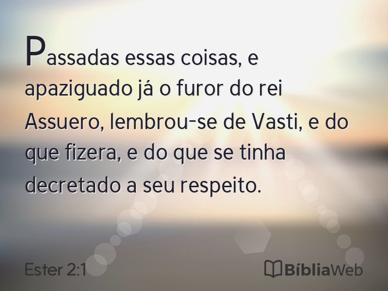 Ester 2:1 em imagem para compartilhar