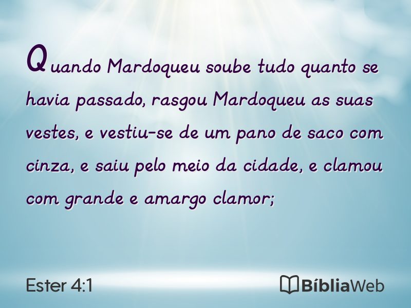 Ester 4:1 em imagem para compartilhar