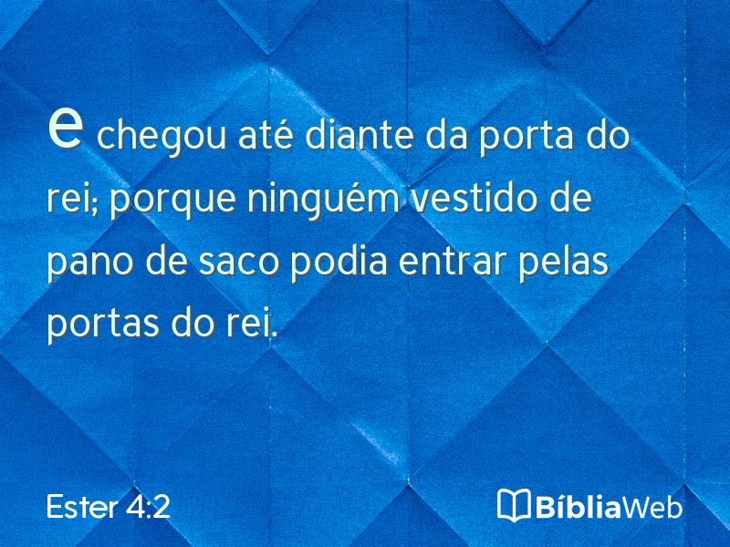 Ester 4:2 em imagem para compartilhar