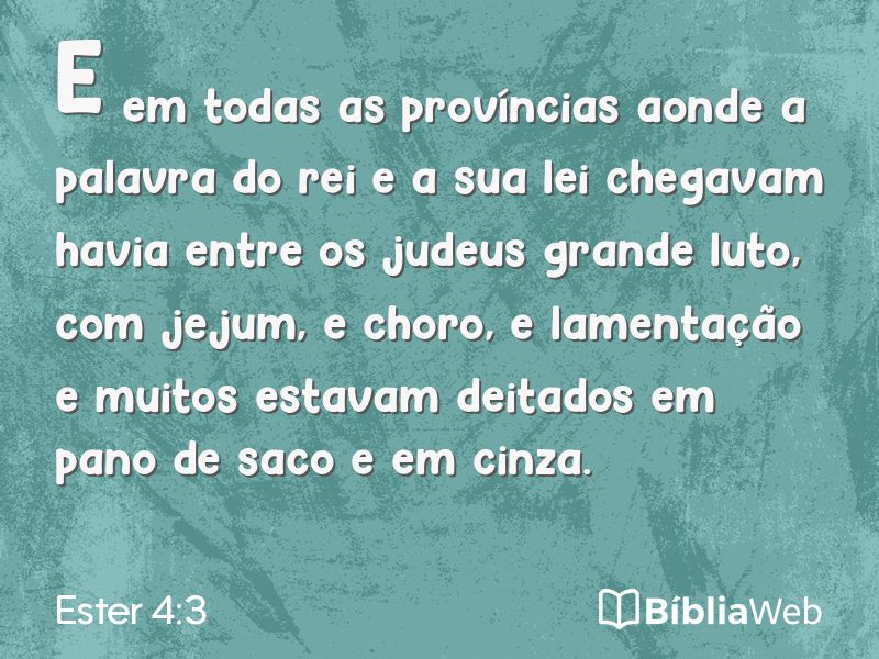 Ester 4:3 em imagem para compartilhar