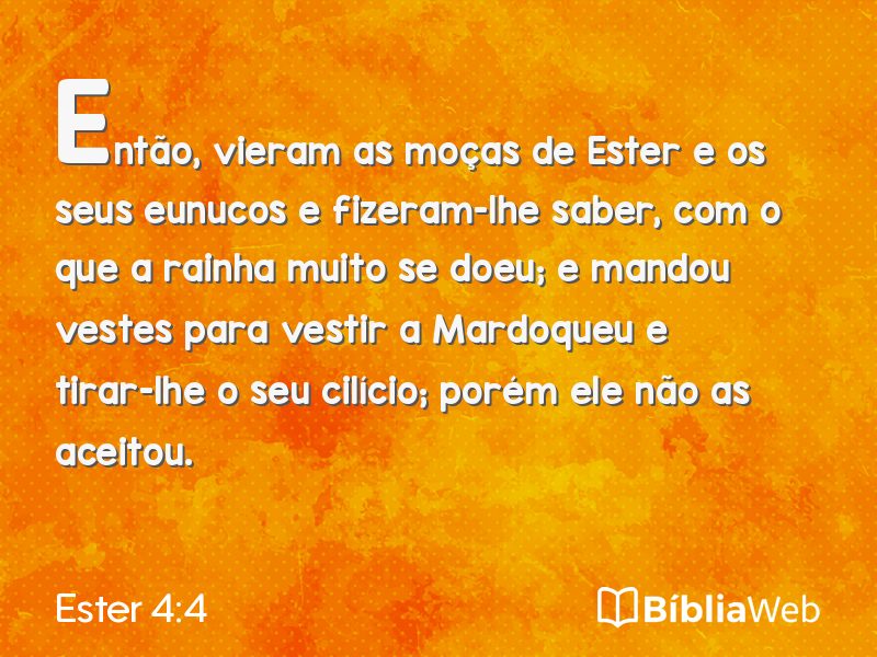 Ester 4:4 em imagem para compartilhar