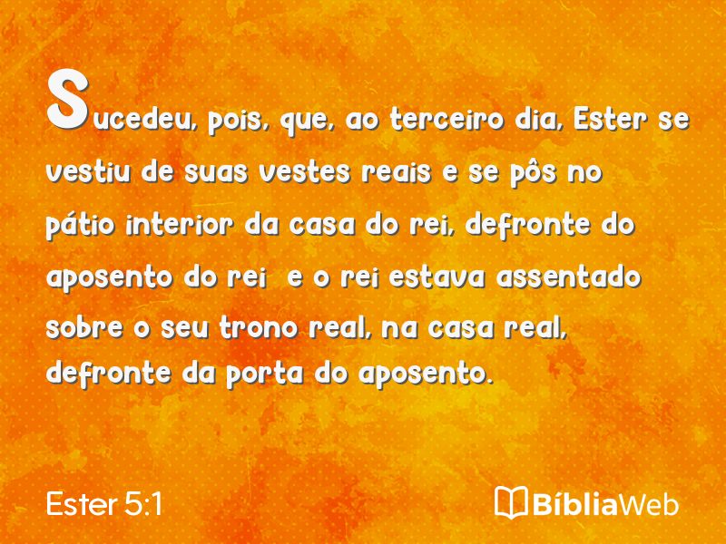 Ester 5:1 em imagem para compartilhar