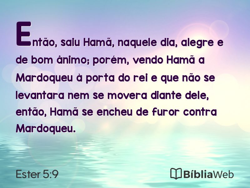 Ester 5:9 em imagem para compartilhar