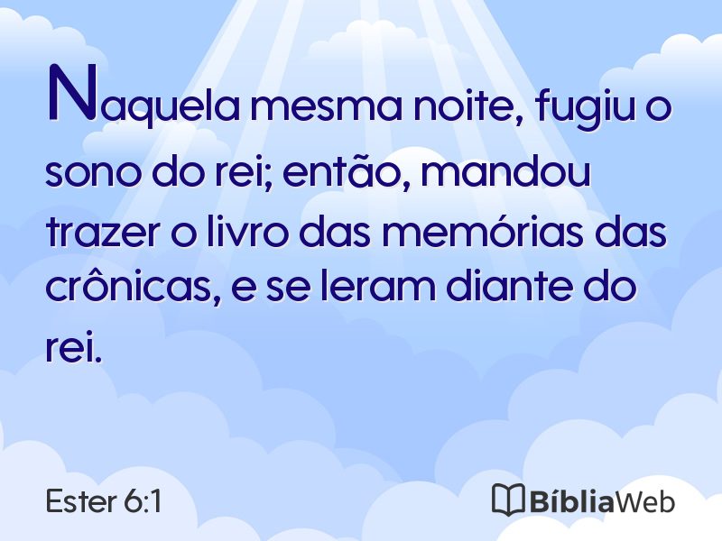 Ester 6:1 em imagem para compartilhar