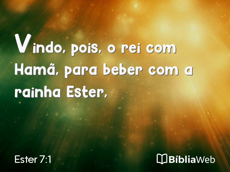Ester 7:1 em imagem para compartilhar