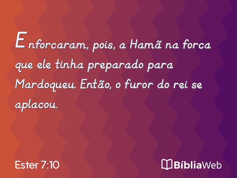 Ester 7:10 em imagem para compartilhar