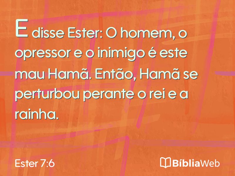 Ester 7:6 em imagem para compartilhar