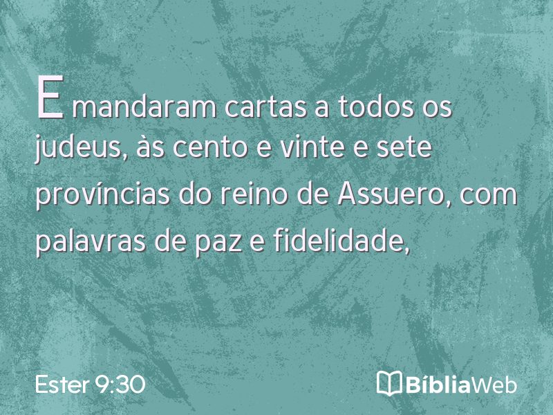 Ester 9:30 em imagem para compartilhar