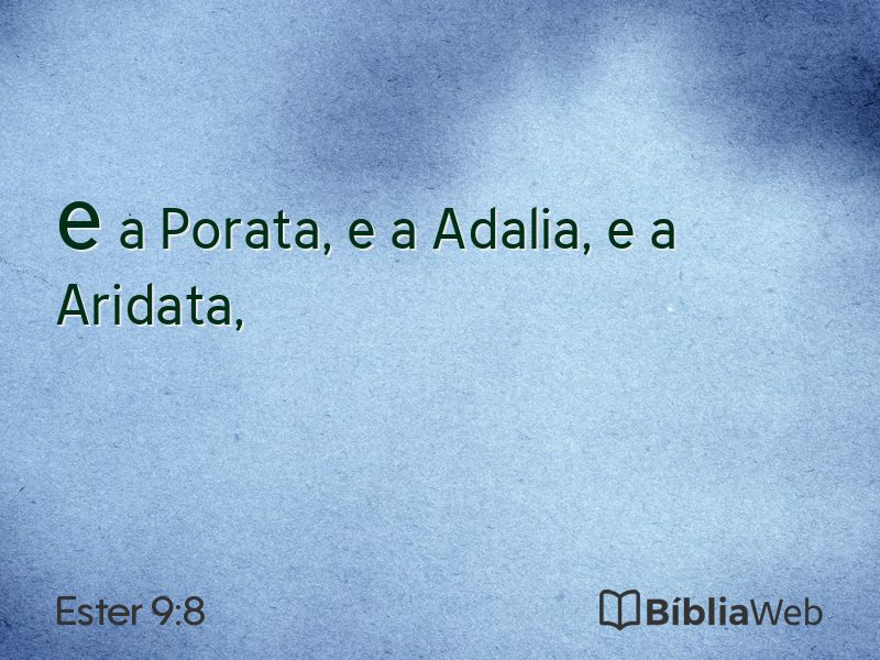 Ester 9:8 em imagem para compartilhar