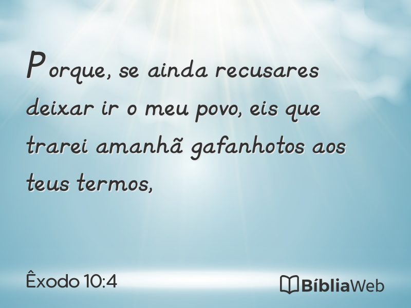 Êxodo 10:4 em imagem para compartilhar