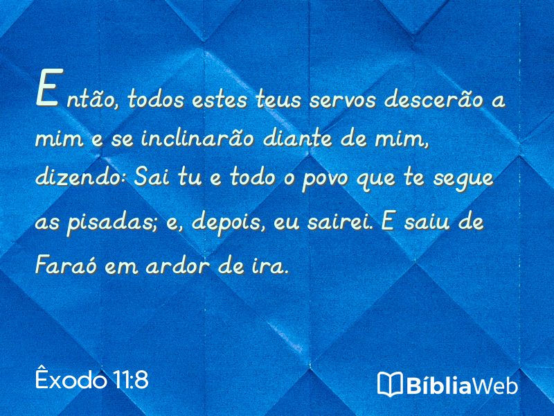 Êxodo 11:8 em imagem para compartilhar