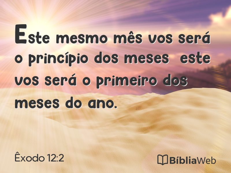 Êxodo 12:2 em imagem para compartilhar