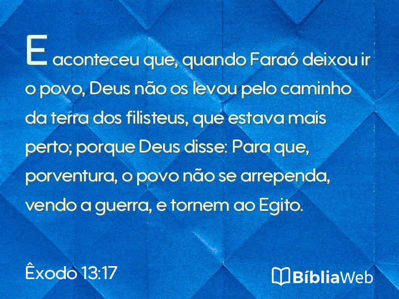 Êxodo 13:17 em imagem para compartilhar