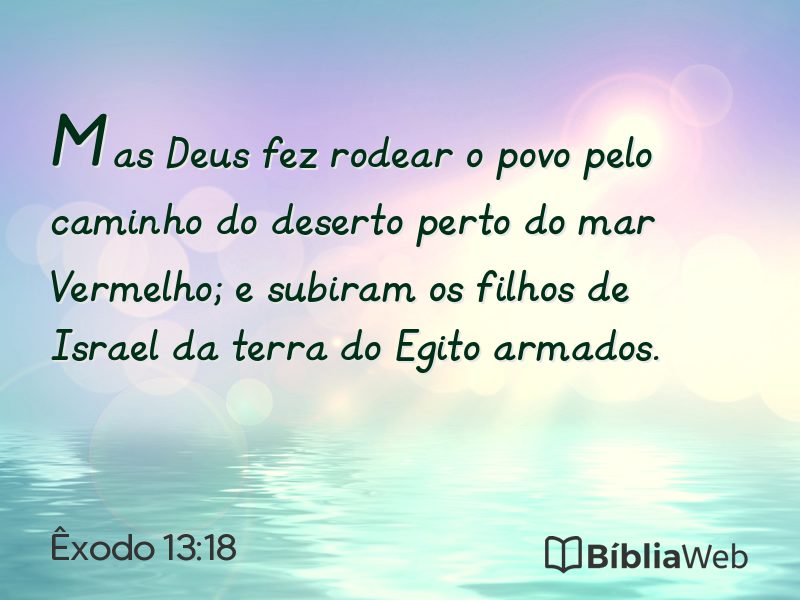 Êxodo 13:18 em imagem para compartilhar
