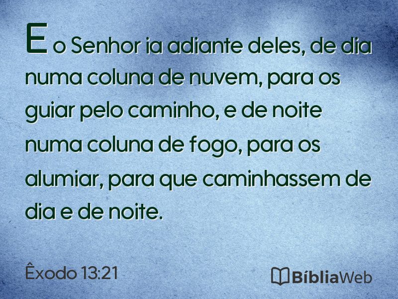 Êxodo 13:21 em imagem para compartilhar