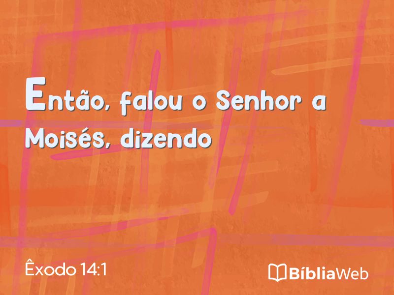 Êxodo 14:1 em imagem para compartilhar