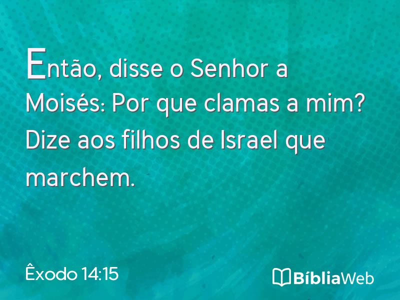 Êxodo 14:15 em imagem para compartilhar