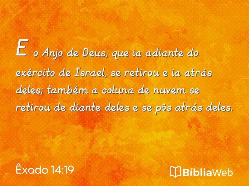 Êxodo 14:19 em imagem para compartilhar