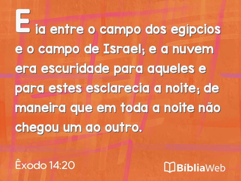 Êxodo 14:20 em imagem para compartilhar