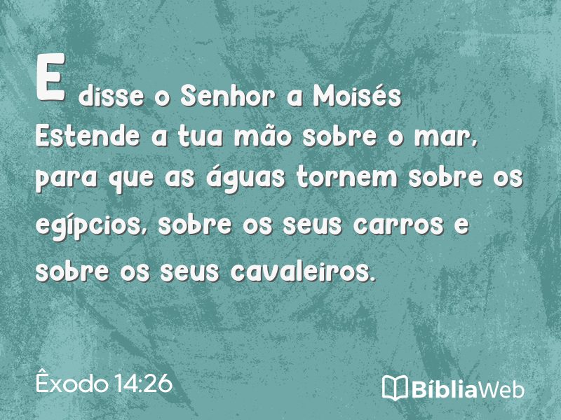 Êxodo 14:26 em imagem para compartilhar