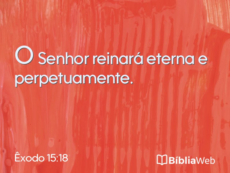Êxodo 15:18 em imagem para compartilhar