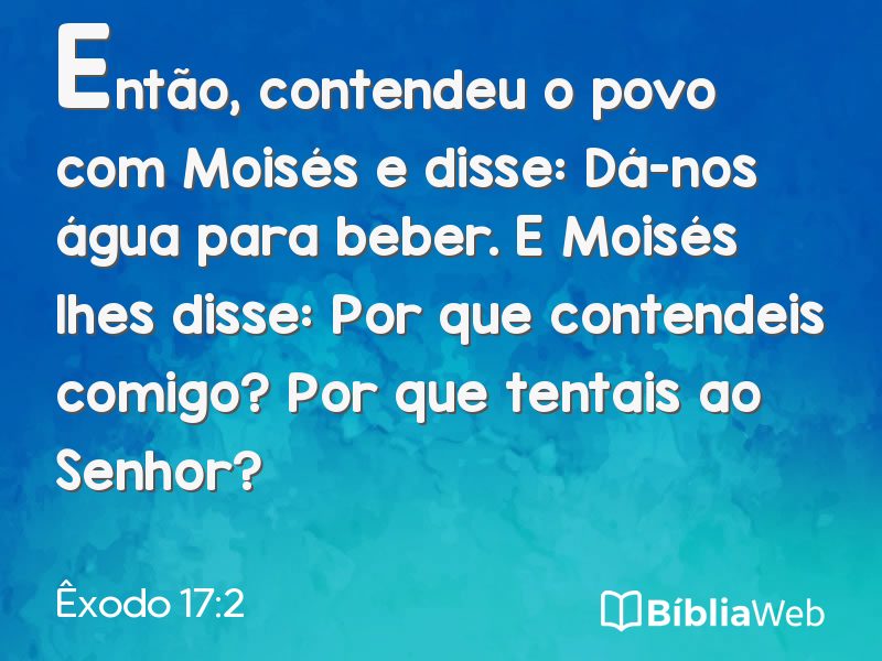 Êxodo 17:2 em imagem para compartilhar