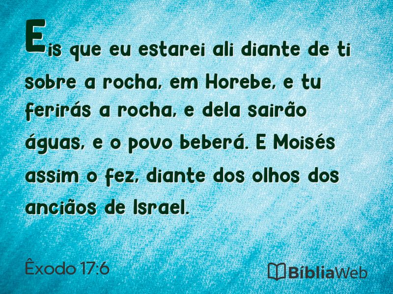 Êxodo 17:6 em imagem para compartilhar