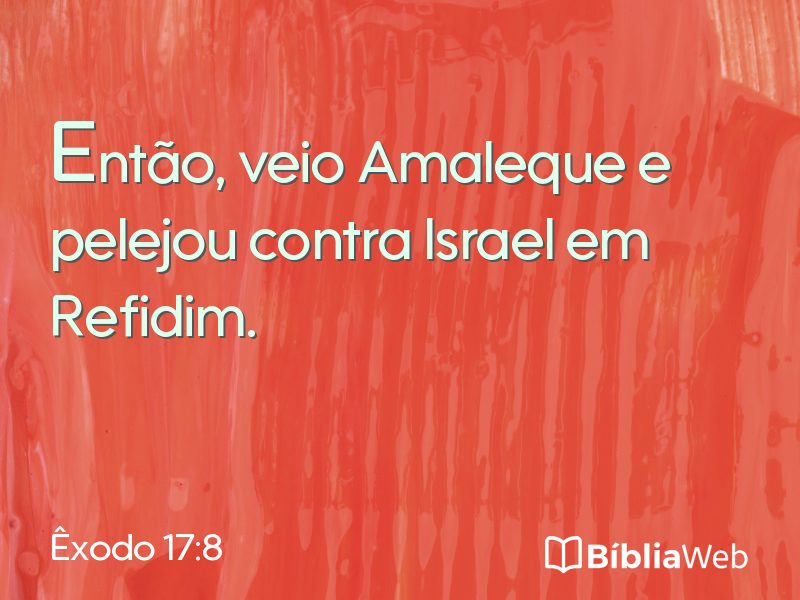 Êxodo 17:8 em imagem para compartilhar