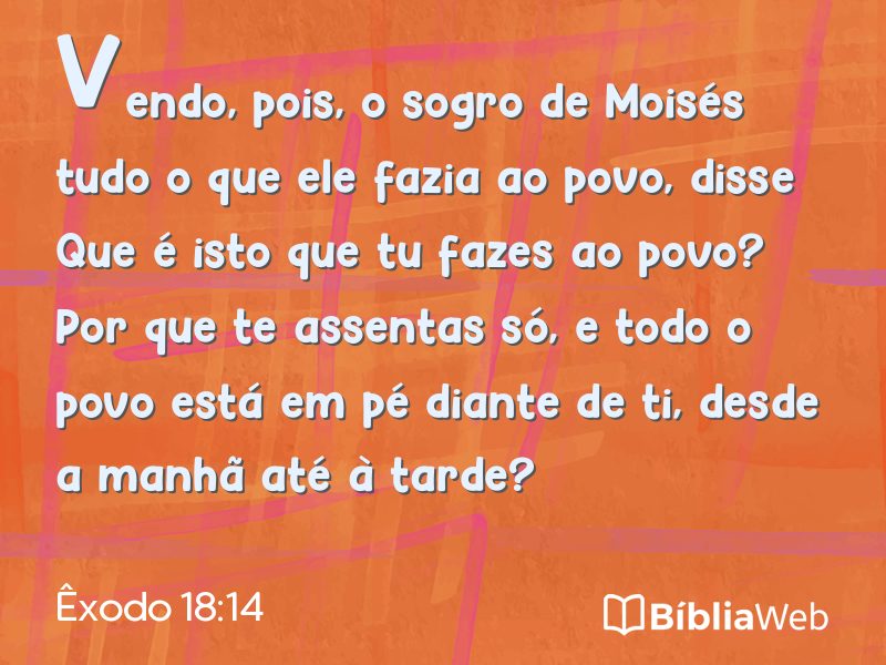 Êxodo 18:14 em imagem para compartilhar