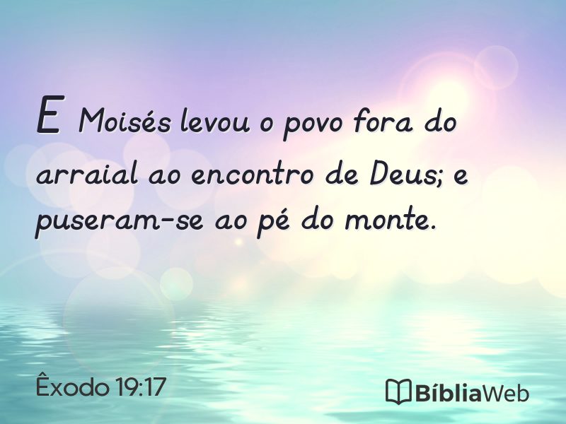 Êxodo 19:17 em imagem para compartilhar