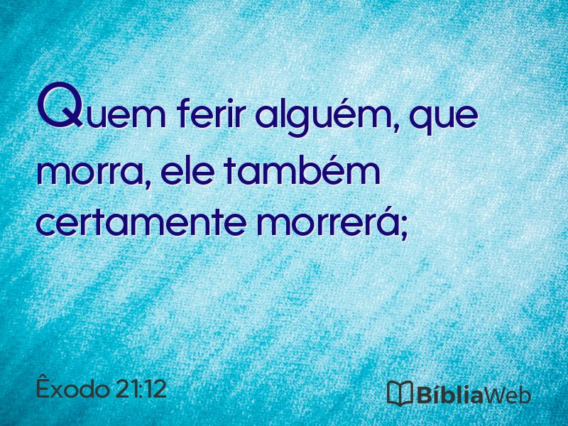 Êxodo 21:12 em imagem para compartilhar