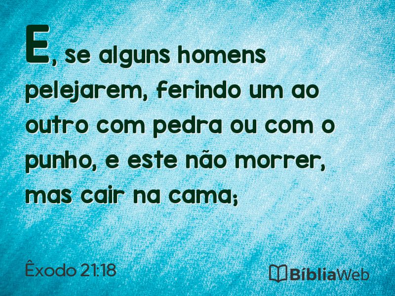 Êxodo 21:18 em imagem para compartilhar