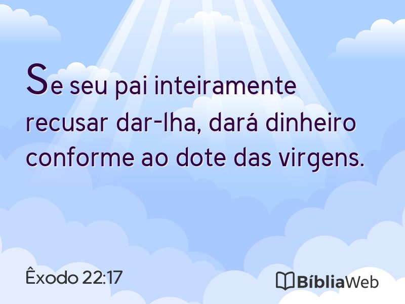 Êxodo 22:17 em imagem para compartilhar
