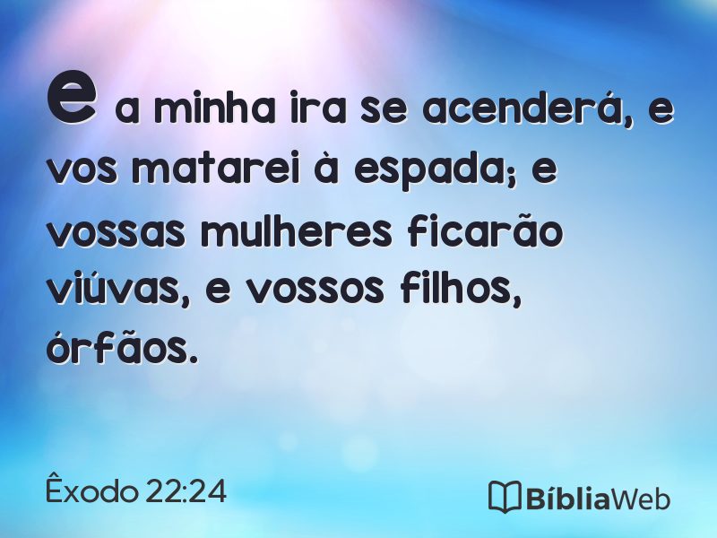Êxodo 22:24 em imagem para compartilhar