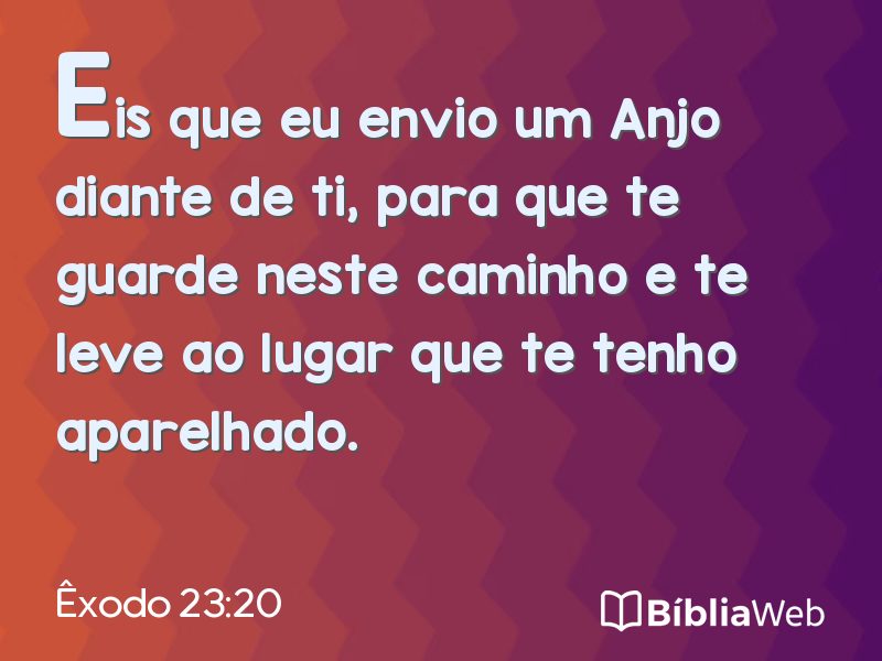 Êxodo 23:20 em imagem para compartilhar