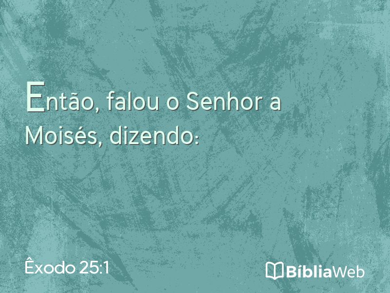 Êxodo 25:1 em imagem para compartilhar
