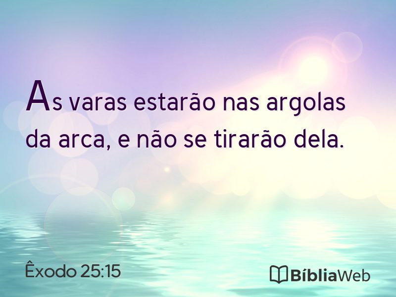 Êxodo 25:15 em imagem para compartilhar