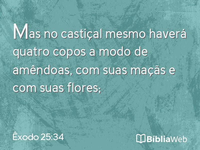 Êxodo 25:34 em imagem para compartilhar