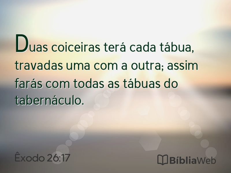 Êxodo 26:17 em imagem para compartilhar